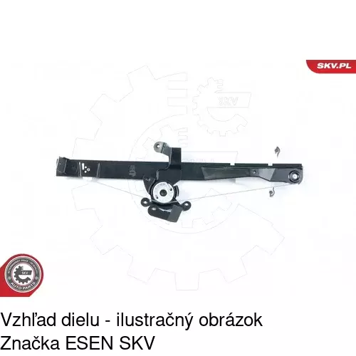 Mechanizmus sťahovania okna elektrický bez motora 3218PSG3 /POLCAR/ - obr. 2