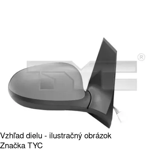 Rám vonkajšieho zrkadla 323354PM /POLCAR/ - obr. 3