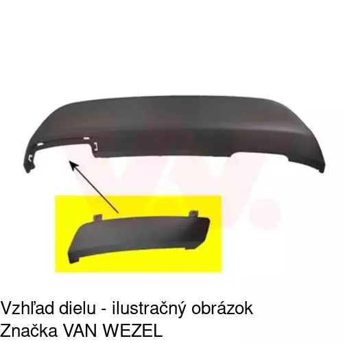 Záslepka ťažného háku 323896-9 /POLCAR/ - obr. 1