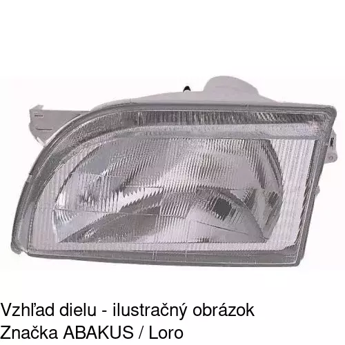 Hlavný reflektor 3246100E /POLCAR/ - obr. 4