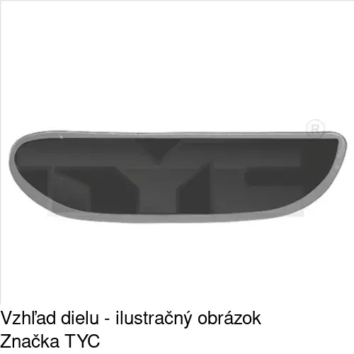 Sklo vonkajšieho zrkadla s držiakom POLCAR 3246545E