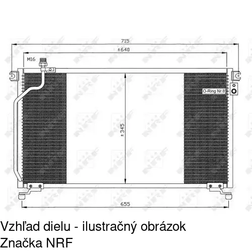 Chladiče klimatizácie 3250K8C1 /POLCAR/ - obr. 1