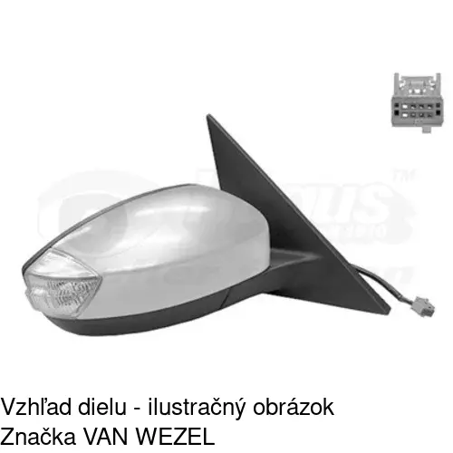 Vonkajšie zrkadlo 3280523E /POLCAR/ - obr. 2