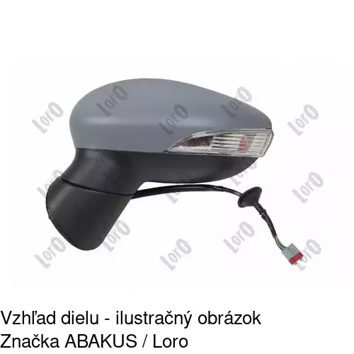 Vonkajšie zrkadlo 32B1514M /POLCAR/ - obr. 2