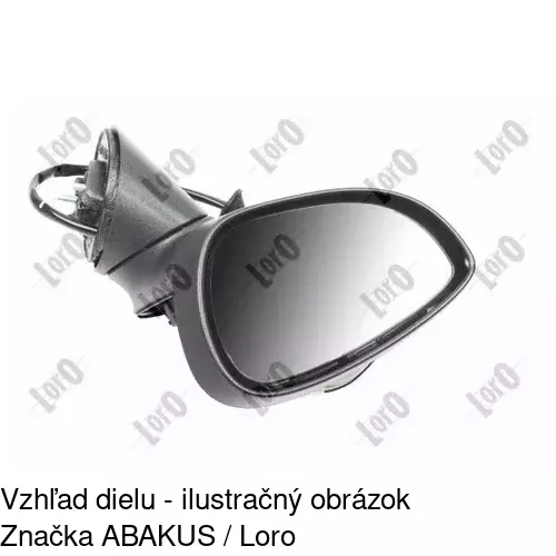 Rám vonkajšieho zrkadla POLCAR 32B154TM