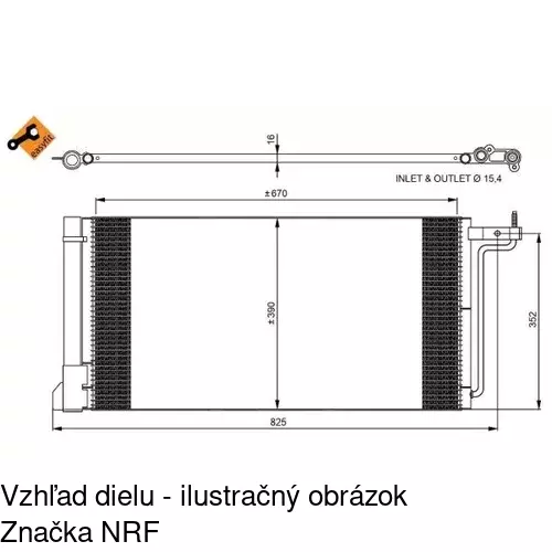 Chladiče klimatizácie 32C1K8C1S /POLCAR/ - obr. 2