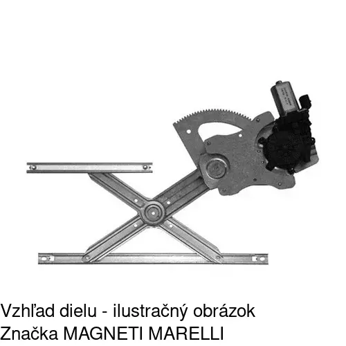 Elektrický mechanizmus okna dverí 4017PSE2E /POLCAR/ - obr. 1