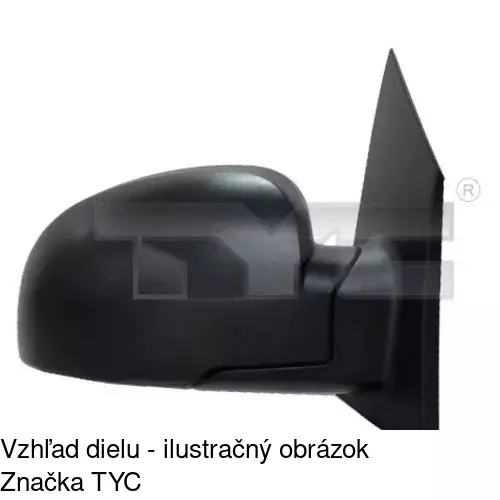 Vonkajšie zrkadlo 4042525S /POLCAR/