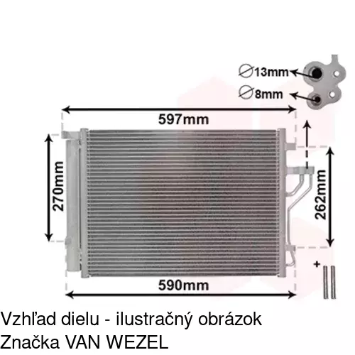 Chladiče klimatizácie 4048K83X /POLCAR/ - obr. 2