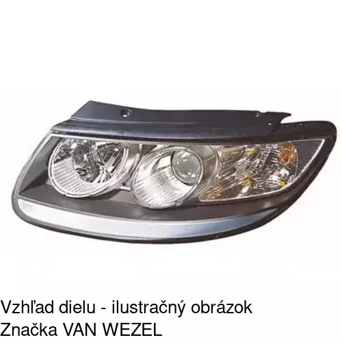 Hlavný reflektor 405209-E /POLCAR/ - obr. 2