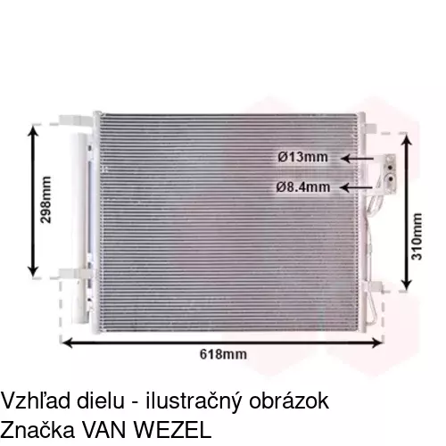 Chladiče klimatizácie 4052K83X /POLCAR/ - obr. 1