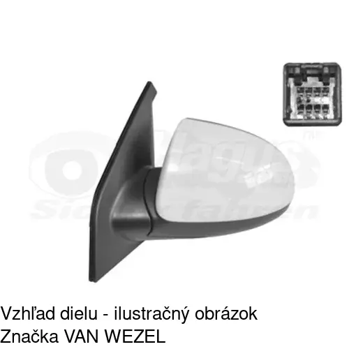 Vonkajšie zrkadlo 4107514E /POLCAR/ - obr. 1