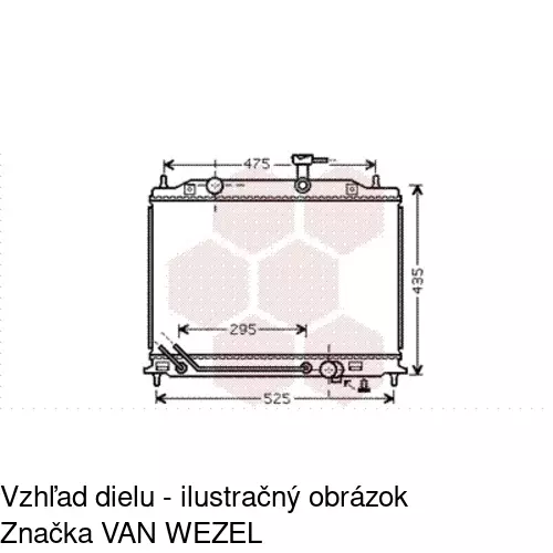 Chladiče vody 4117084X /POLCAR/