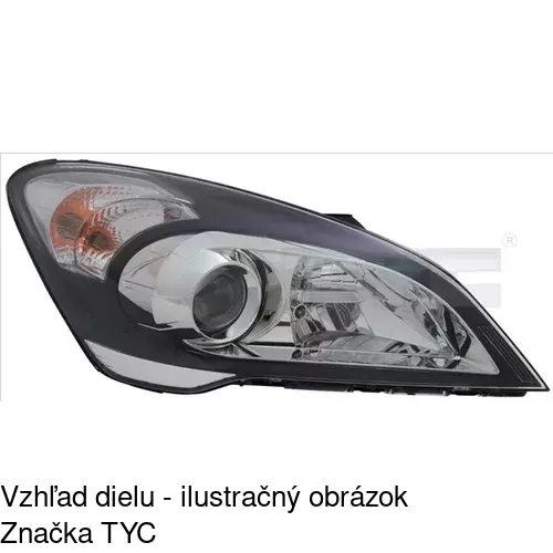 Hlavný reflektor 4118100E /POLCAR/ - obr. 1