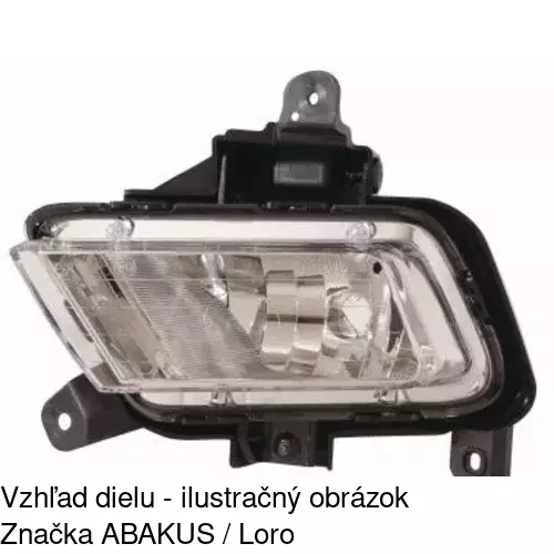 Hmlové svetlo - predné 4118300E /POLCAR/ - obr. 2