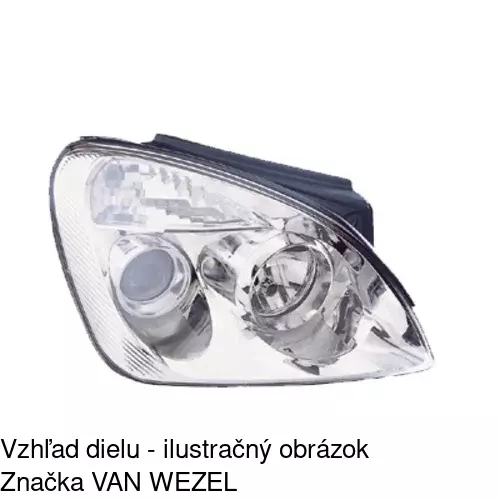 Hlavný reflektor 414810-E /POLCAR/ - obr. 2