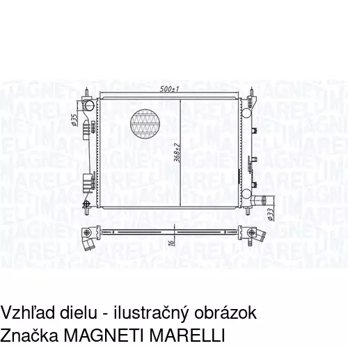 Chladiče vody POLCAR 41B1081K