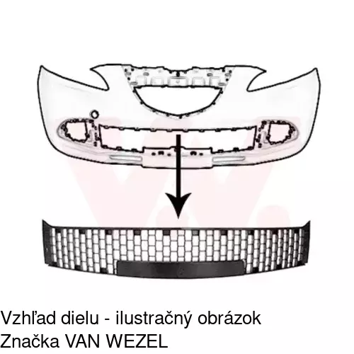 Kryt v nárazníku POLCAR 42A127