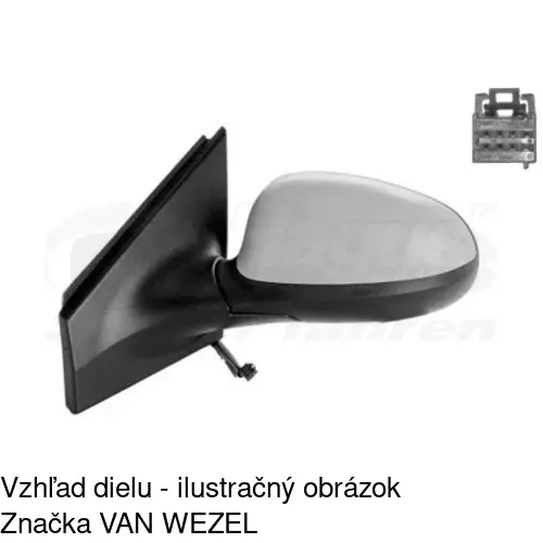Vonkajšie zrkadlo 42A1515M /POLCAR/ - obr. 3