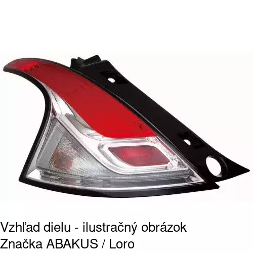 Zadné svetlo POLCAR 42A187-U