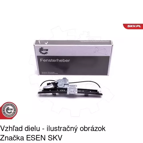 Elektrický mechanizmus okna dverí 4311PSE4 /POLCAR/ - obr. 5