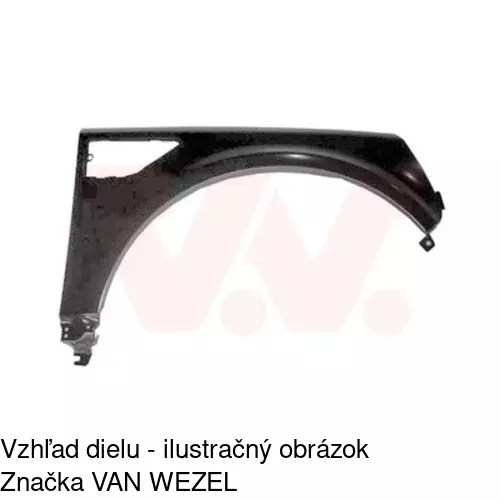 Predný blatník POLCAR 431202