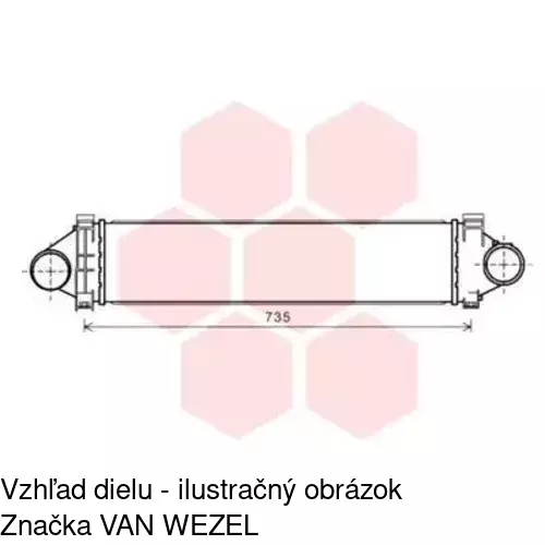 Chladiče vzduchu (Intercoolery) 4312J8-1 /POLCAR/ - obr. 1