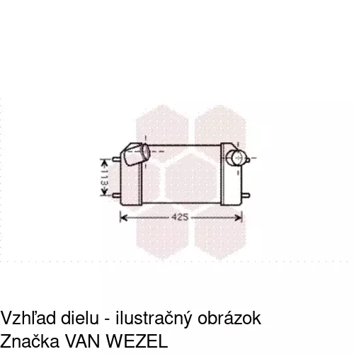 Chladiče vzduchu (Intercoolery) 4321J8-1 /POLCAR/ - obr. 1