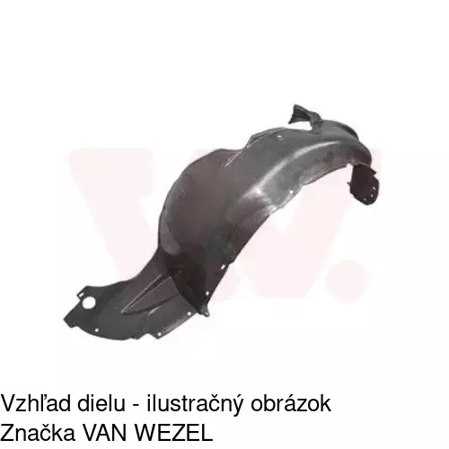 Podblatník (plast) POLCAR 4519FL1T