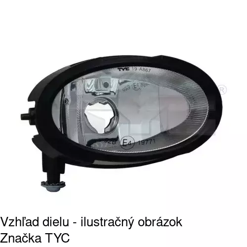Hmlové svetlo - predné POLCAR 4541293E