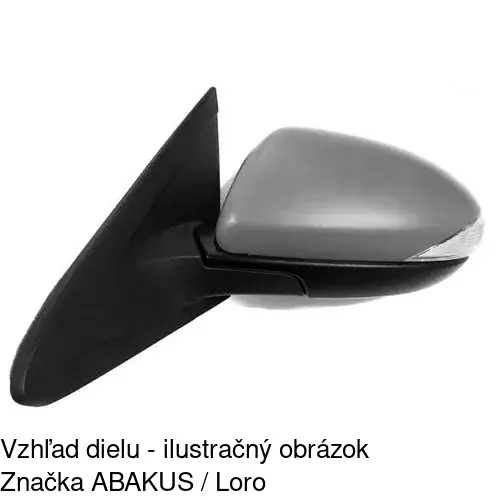 Vonkajšie zrkadlo 4542511S /POLCAR/ - obr. 2