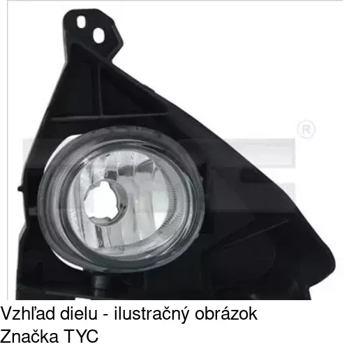 Hmlové svetlo - predné POLCAR 455129-E