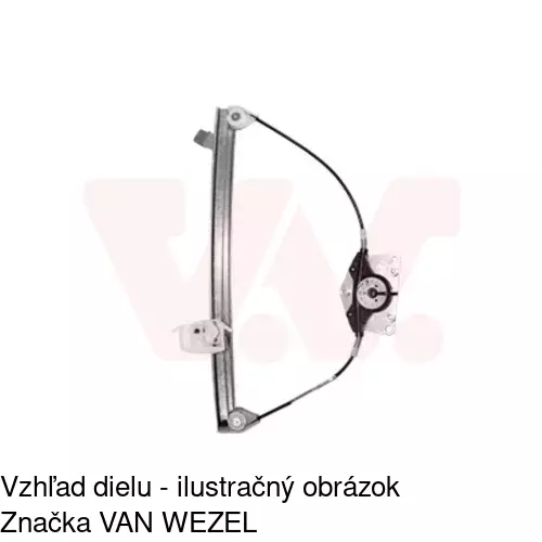 Mechanizmus sťahovania okna elektrický bez motora 4746PSG2 /POLCAR/ - obr. 4