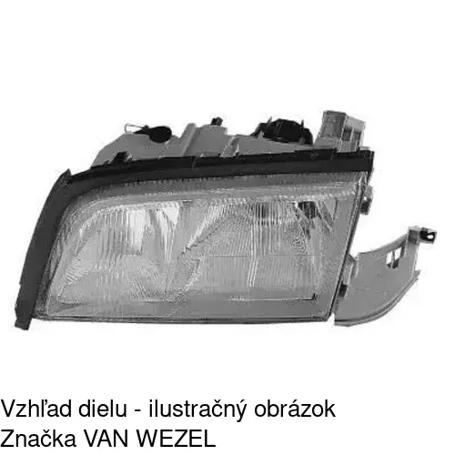 Hlavný reflektor 5002092U /POLCAR/ - obr. 2