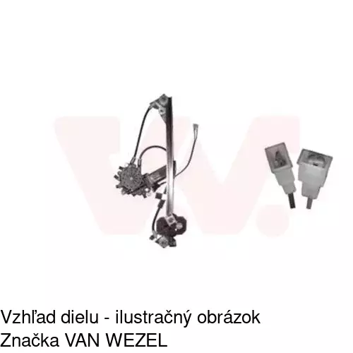 Elektrický mechanizmus okna dverí 5002PSE3 /POLCAR/ - obr. 1
