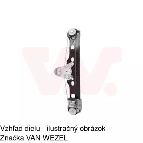 Mechanizmus sťahovania okna elektrický bez motora 5003PSG7 /POLCAR/ - obr. 2