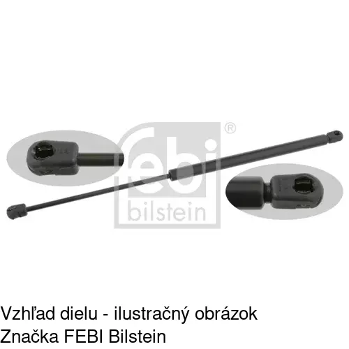 Plynová pružina 5005AB /POLCAR/ - obr. 2