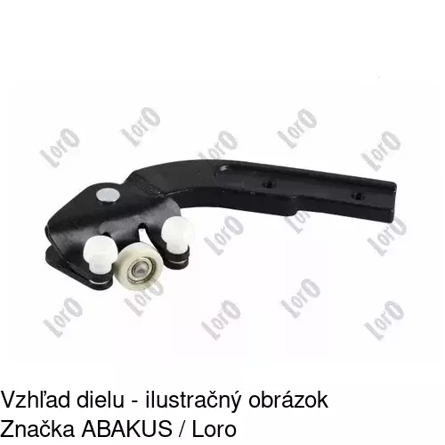 Vozík - kolieska pant posuvných dverí 5012Z-75 /POLCAR/ - obr. 2