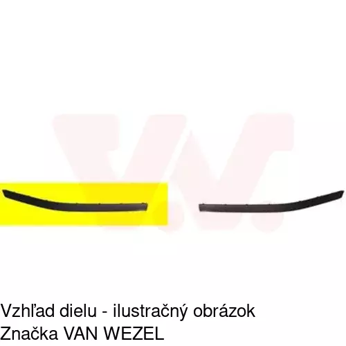 Lišta nárazníka 501507-8 /POLCAR/ - obr. 1