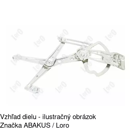 Elektrický mechanizmus okna dverí 5015PSE1 /POLCAR/ - obr. 2