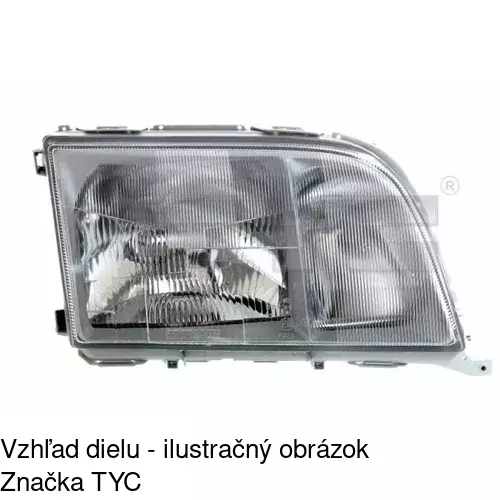 Hlavný reflektor POLCAR 502410-U