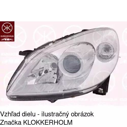 Hlavný reflektor 5035092U /POLCAR/ - obr. 1