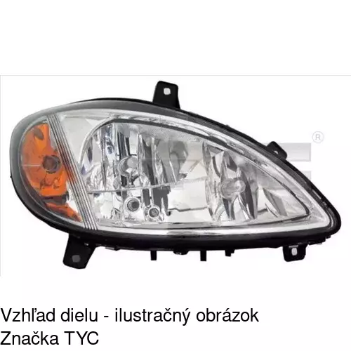 Hlavný reflektor 504009-E /POLCAR/ - obr. 1