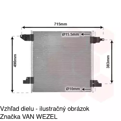 Chladiče klimatizácie 5044K8C3 /POLCAR/ - obr. 3