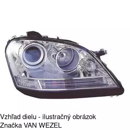 Hlavný reflektor 504510-H /POLCAR/ - obr. 2