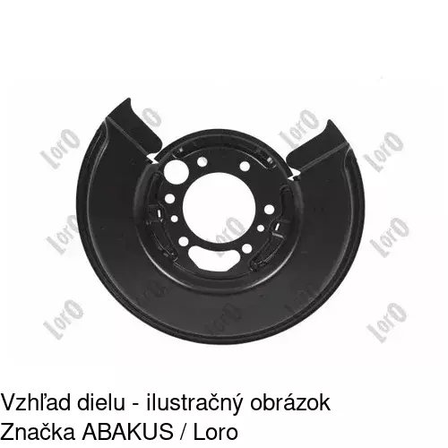 Brzdovy štít 5062OT-5 /POLCAR/ - obr. 2