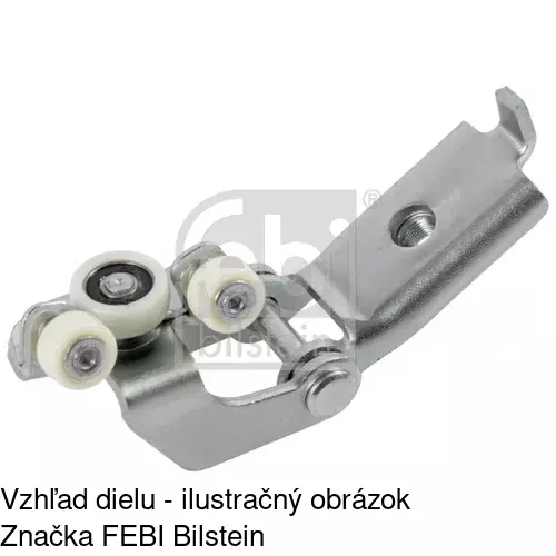 Vozík - kolieska pant posuvných dverí POLCAR 5062Z-71