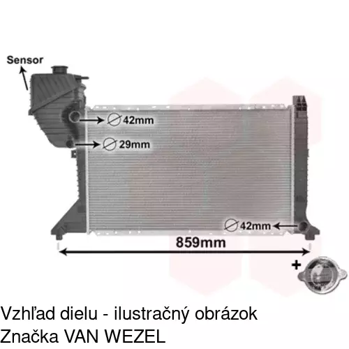 Chladiče vody 506308-1 /POLCAR/ - obr. 5