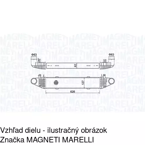 Chladiče vzduchu (Intercoolery) 5070J8-1 /POLCAR/ - obr. 4