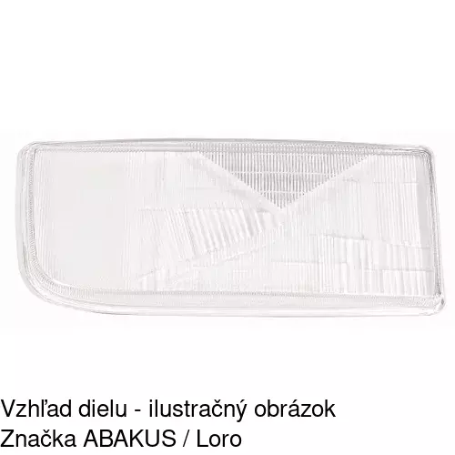 Sklo reflektora 508012-U /POLCAR/ - obr. 1